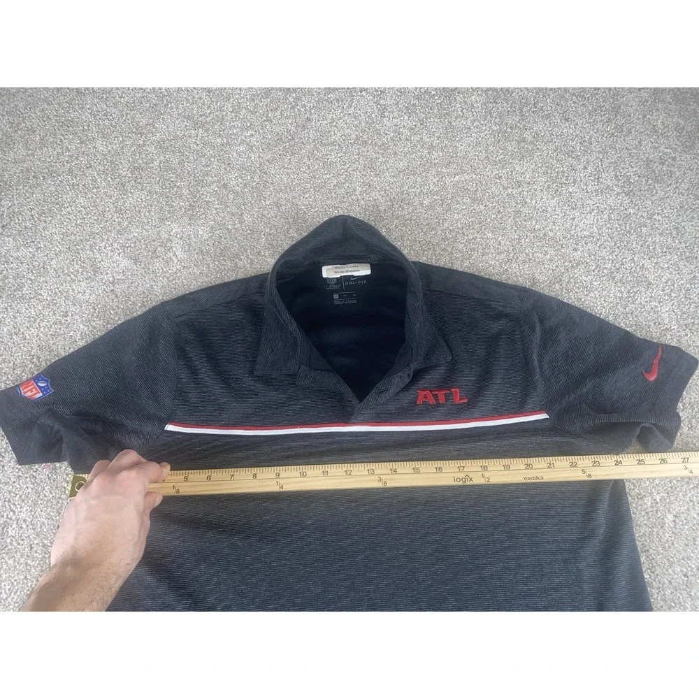 Nike Dri Fit Atlanta Falcons Team Issued On The Field‎ Polo Mens XL Red Swoosh